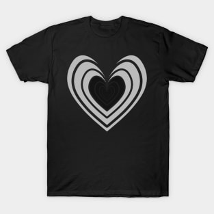 Rosy Heart (B&W 1) T-Shirt